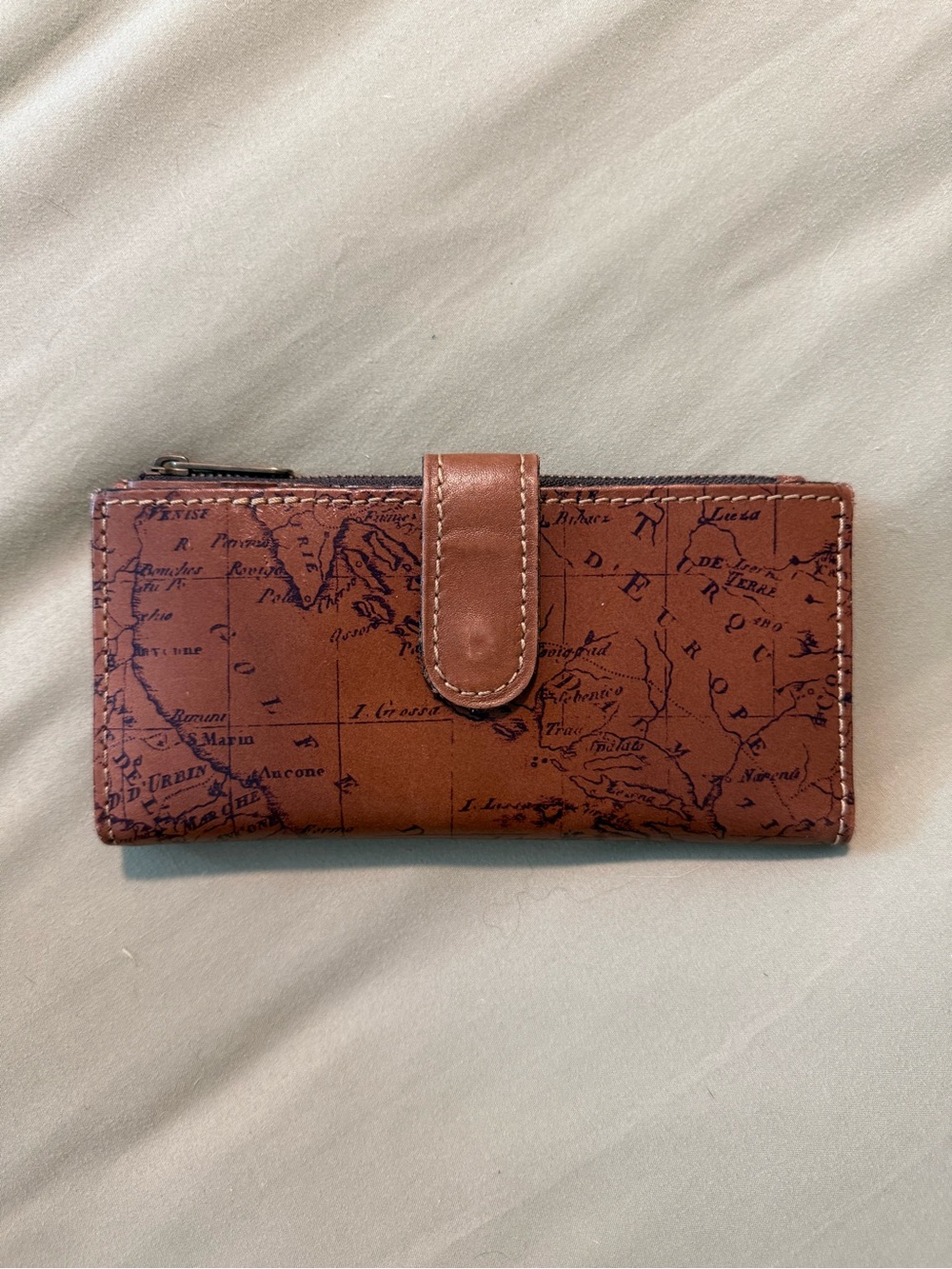 Patricia Nash Nazari Riot Rust Signature Map Wallet
